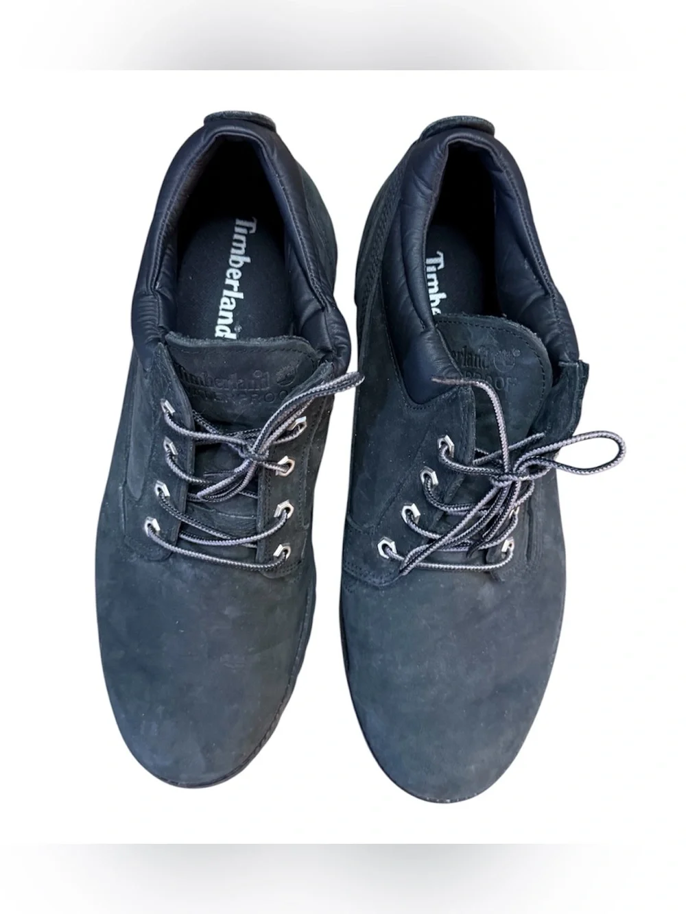 Timberland Classic Oxford Waterproof Boots Black Nubuck Lug Sole Men's Size 13